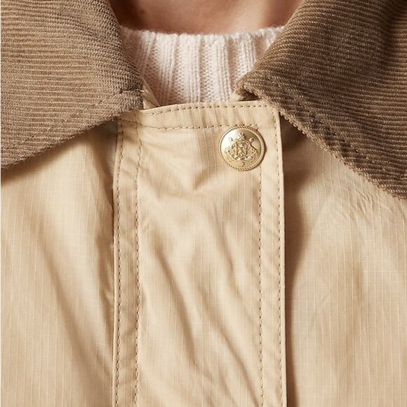 J Crew Short Barn Jacket in English ripstop cotton in coastal khaki Size M - Picture 2 of 12